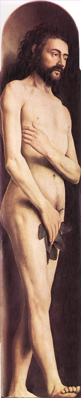 Die Genter Altars Adam Renaissance Jan van Eyck Ölgemälde